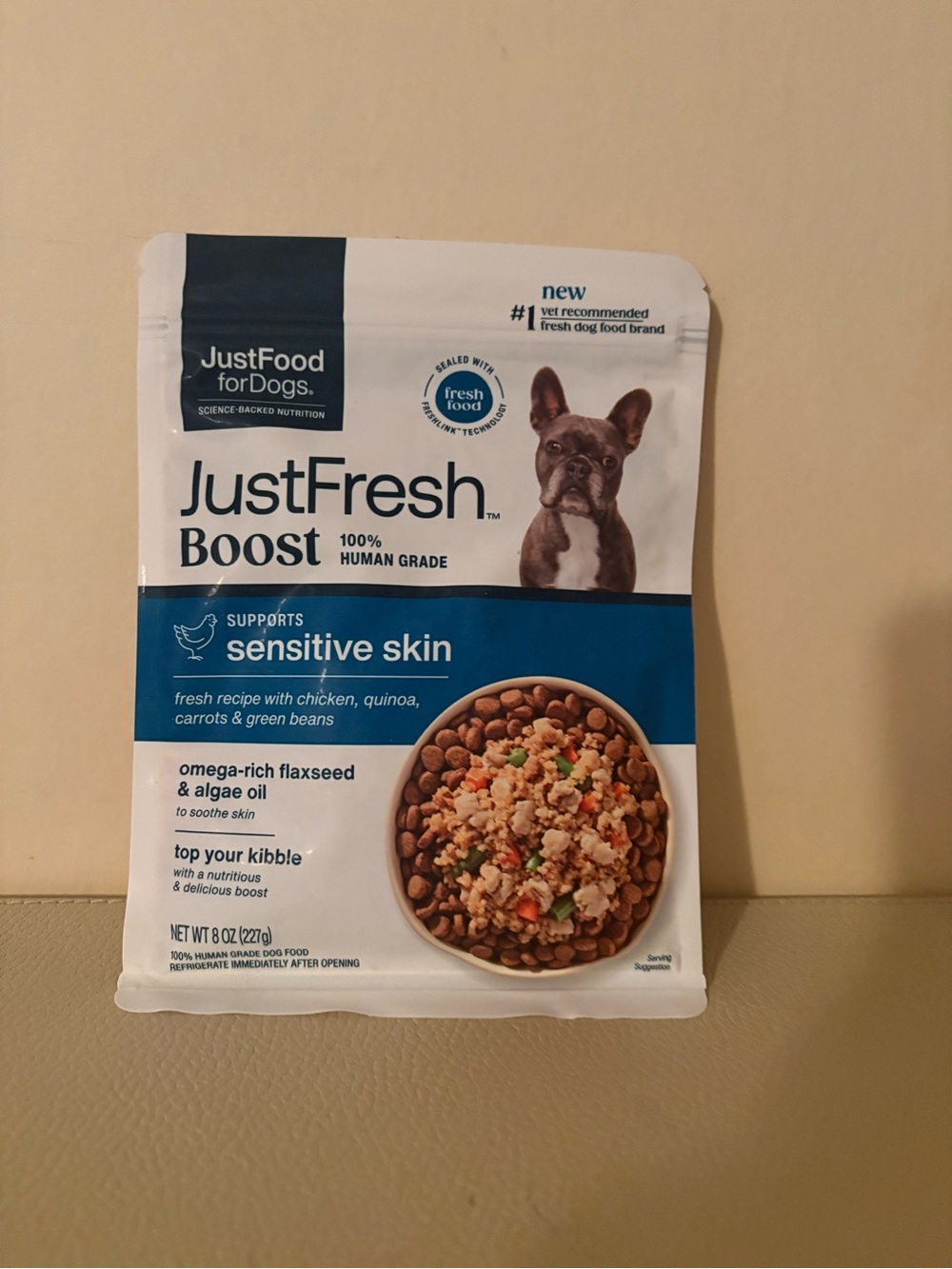 New Just Fresh Boost-just Food For Dogs Supports sensitive Skin-8oz
